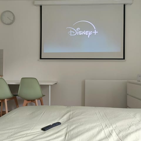 Bed, TV and multimedia, Photo of the whole room, Bedroom