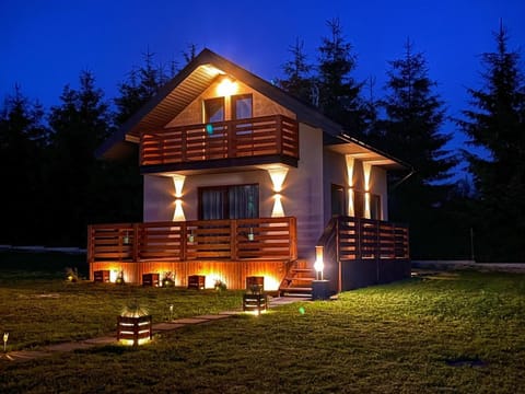 Property building, Night, Garden view