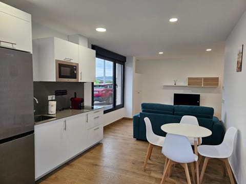 Kitchen or kitchenette, Living room, Dining area