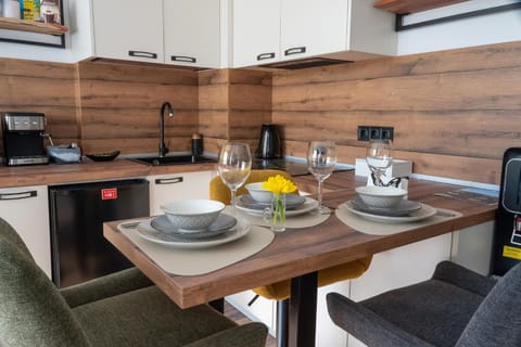 Kitchen or kitchenette, Living room, Dining area