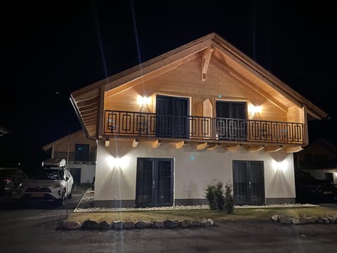 Property building, Night, Garden, Balcony/Terrace, Parking