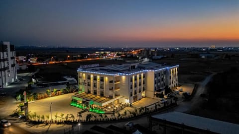 Property building, Bird's eye view, City view, Sunset
