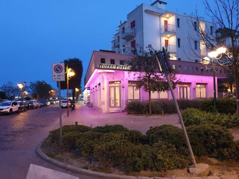 Property building, Night, Street view