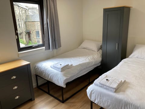 Bed, Bedroom, towels, wardrobe