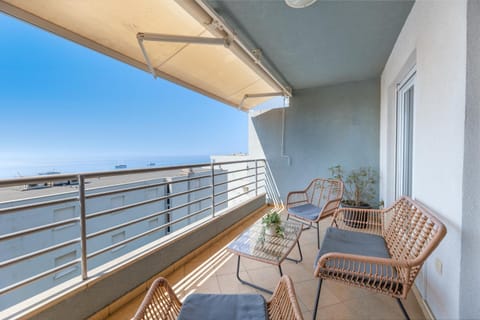 Day, View (from property/room), Balcony/Terrace, Seating area, Sea view
