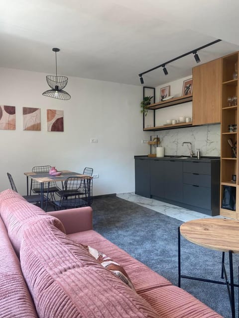 Kitchen or kitchenette, Living room, Dining area
