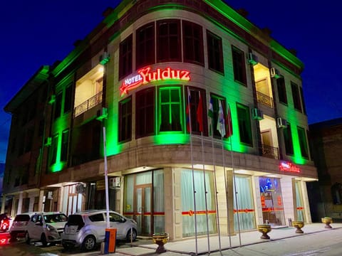 Night, City view, Location, Parking