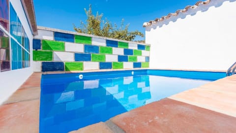 Property building, Living room, Swimming pool