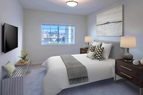 Bed, TV and multimedia, Photo of the whole room, Bedroom