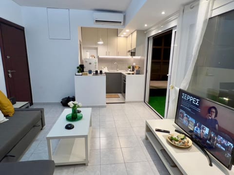 TV and multimedia, Kitchen or kitchenette, Living room, Seating area