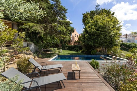 Patio, Natural landscape, Garden, Swimming pool