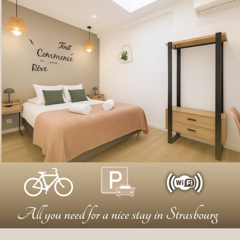 Bed, Bedroom, wardrobe