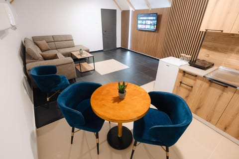 Kitchen or kitchenette, Living room, Dining area