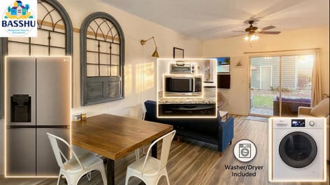 Patio, Kitchen or kitchenette, Living room, Dining area, oven, pet friendly, toaster, wardrobe, washing machine, dryer, kitchen