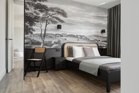 Bed, Photo of the whole room, Bedroom, furniture, wardrobe