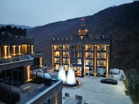 Property building, Natural landscape, Mountain view