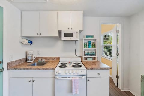 Kitchen or kitchenette, oven