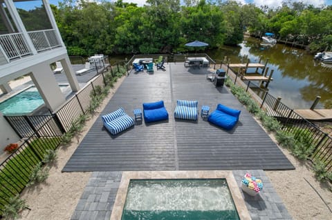 CASA NICA! Luxury Private Pool Home with dock on a saltwater canal! House in Bradenton Beach