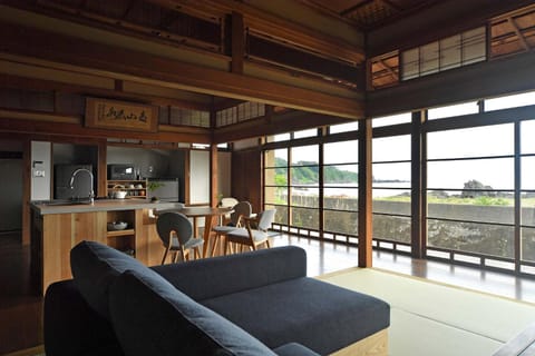 Kitchen or kitchenette, Living room, Dining area