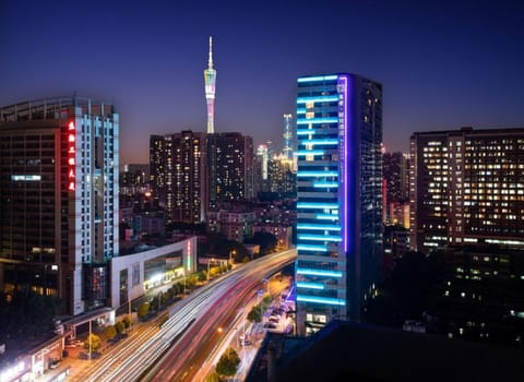 Property building, Night, City view