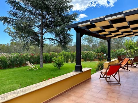 Patio, Garden, Garden view, sunbed