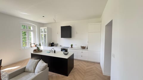 Kitchen or kitchenette, Living room, Dining area