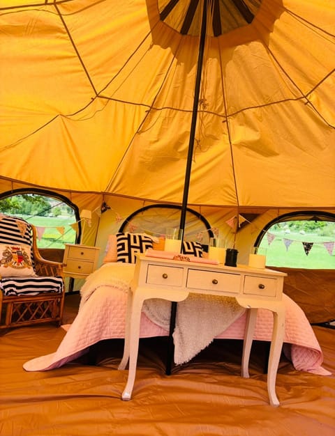 Goldings Farm yurt Tent firepit bbq activities Campground/ 
RV Resort in Hertford