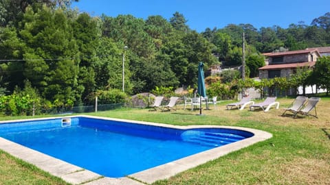 Spring, Natural landscape, Garden, Garden view, Pool view, Swimming pool, sunbed