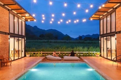 Patio, Natural landscape, Balcony/Terrace, Mountain view, Pool view, Swimming pool, Swimming pool, sunbed