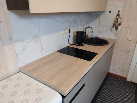 Coffee/tea facilities, Kitchen or kitchenette, minibar, stove