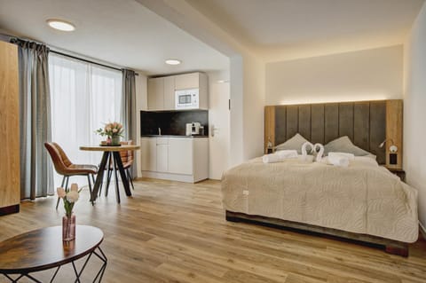 Bed, Kitchen or kitchenette, Photo of the whole room, Seating area, Dining area, Bedroom