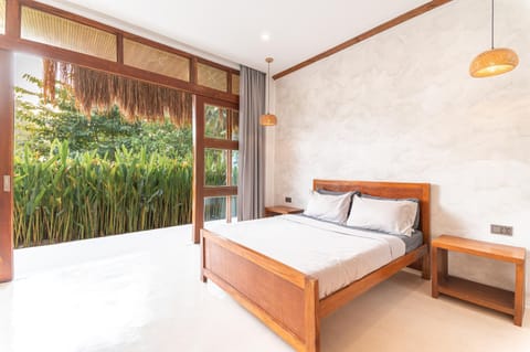 Bed, Garden, Photo of the whole room, Bedroom, Garden view