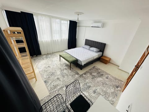 Bed, Photo of the whole room, Bedroom, wardrobe, air conditioner