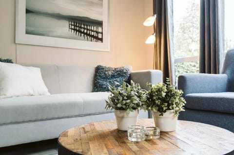 Mooi chalet in havenplaatsje op fietsafstand van het strand bij Ouddorp Campground/ 
RV Resort in South Holland (province)