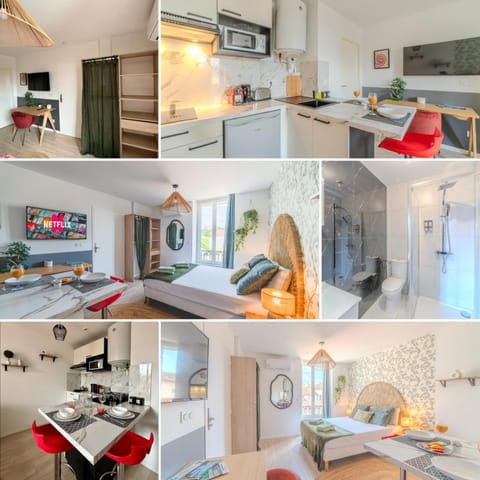 Jasmin Roanne centre-ville - Parking & Clim Apartment in Auvergne-Rhône-Alpes