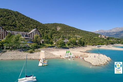 Natural landscape, Bird's eye view, Aqua park, Windsurfing, Lake view, Mountain view