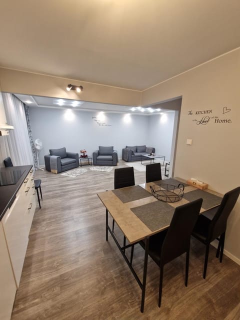 Living room, kitchen