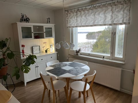 View (from property/room), Dining area, Lake view
