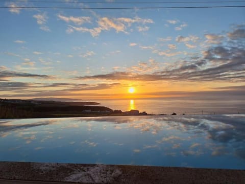 Natural landscape, Sea view, Sunset