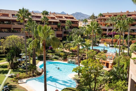 Property building, Day, Garden view, Mountain view, Pool view, Swimming pool, Swimming pool