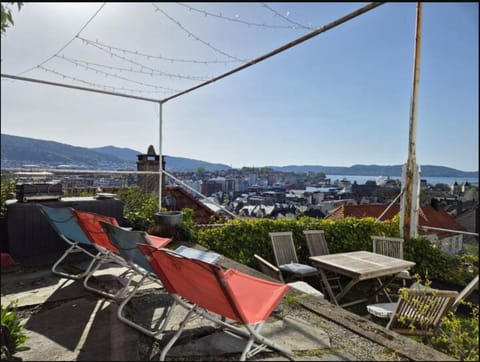 Patio, Day, Garden, View (from property/room), Balcony/Terrace, City view, Landmark view, Landmark view, Mountain view, Sea view, Sunset