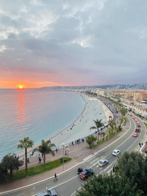 Natural landscape, Beach, City view, Sea view, Sunset