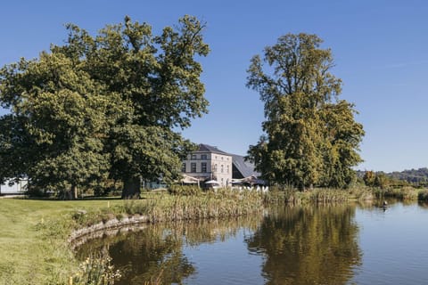 Property building, Natural landscape, Lake view