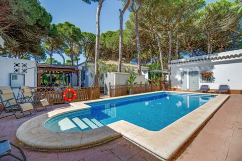 Property building, Living room, Swimming pool