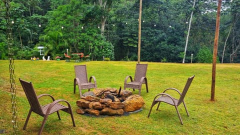 Natural landscape, Garden view, fireplace