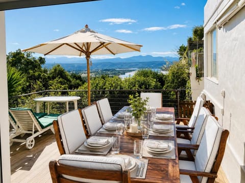 Patio, Day, Natural landscape, View (from property/room), Balcony/Terrace, Seating area, Dining area, Mountain view, Sea view, sunbed
