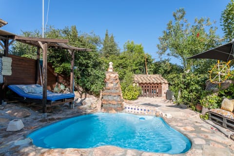 Property building, Living room, Swimming pool
