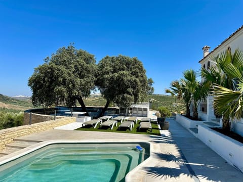 Property building, Living room, Swimming pool