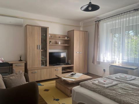 Bed, Living room, Photo of the whole room, wardrobe