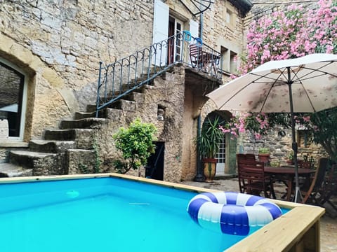 Property building, Living room, Swimming pool